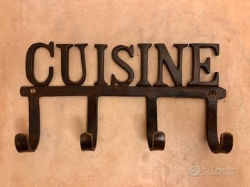 Scritta cuisine in ferro anticato