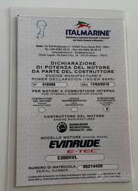 EVINRUDE HO 200 CV