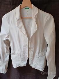 Giacca in felpa bianca