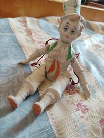 Marionetta in porcellana biscuit forse Capodimonte