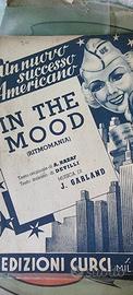 in the mood spartito/ partitura 