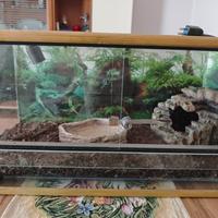 Rettilario con abbeveratoio e serratura.