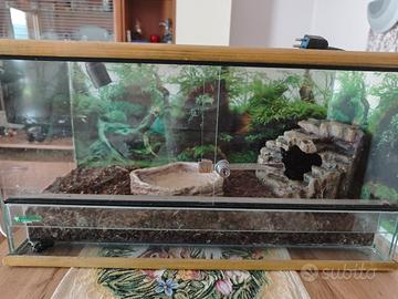 Rettilario con abbeveratoio e serratura.