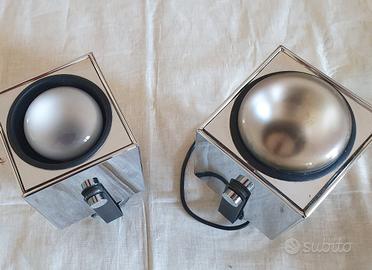 coppia appliques  cromate anni 70 
