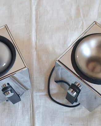 coppia appliques  cromate anni 70 