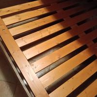 rete matrimoniale in legno massello 