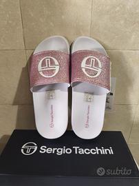 ciabatte rosa glitterate