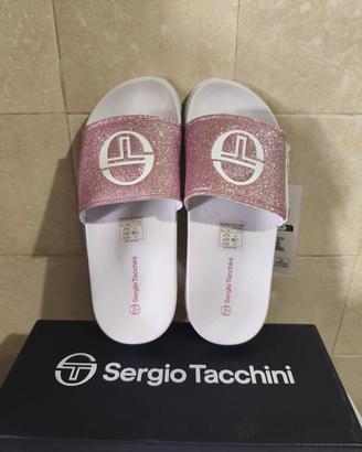 ciabatte rosa glitterate