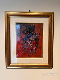 Quadro vintage “Vaso di fiori” – Olio su tela 2000