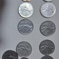 monete da 50 lire italiane dal 56 al 78 Vulcano