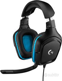 Logitech G432 Cuffie Gaming Cablate, Audio Surroun