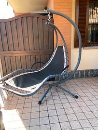 Amaca poltrona sdraio, sospesa a dondolo