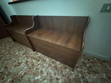 Cassapanca contenitore in legno