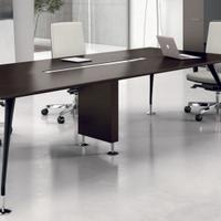 TAVOLO RIUNIONI ENOSI EVO  cm.280x120 NERO/BIANCO