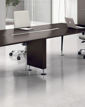 TAVOLO RIUNIONI ENOSI EVO  cm.280x120 NERO/BIANCO