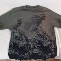 Maglioncino donna disegno a fiori con strass. M