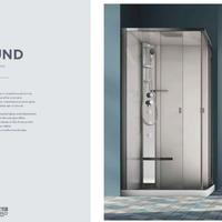 CABINA DOCCIA 80X100CM E BAGNO TURCO SOUND GEROMIN