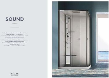 CABINA DOCCIA 80X100CM E BAGNO TURCO SOUND GEROMIN
