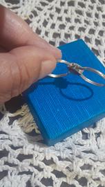 anello doppio in argento inusuale