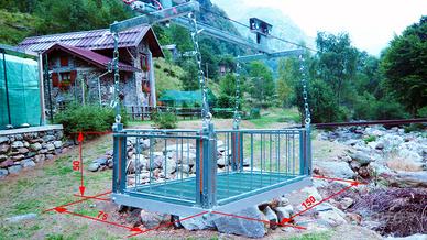 Teleferica con cestello completa