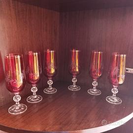 calici rossi vintage