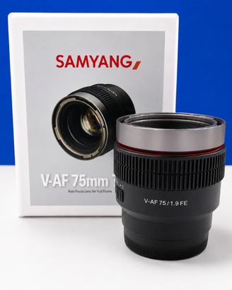 Samyang V-AF 75 T1.9 per Sony E-Mount