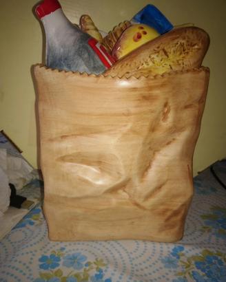 Vaso decorato ceramica di Bassano