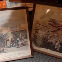 vecchi quadretti di antiche stampe cartografiche 