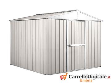 Box porta attrezzi in lamiera 276x260 bianco