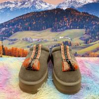 Pantofole invernali UGG Tazzle, verde-marrone, 39