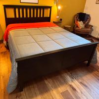 Letto IKEA HEMNES in legno scuro – doghe incluse