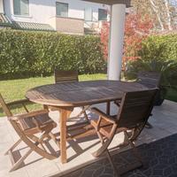 tavolo da giardino in legno