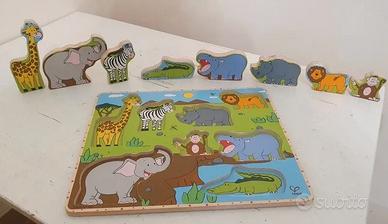 Puzzle in legno Hape animali della savana