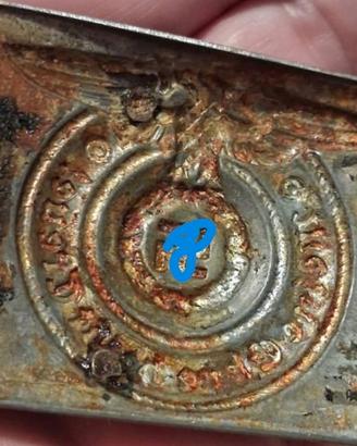 Fibbia da cinturone Tedesca WW2 - Relic da scavo