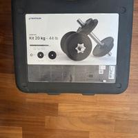 Kit manubri 20kg decathlon
