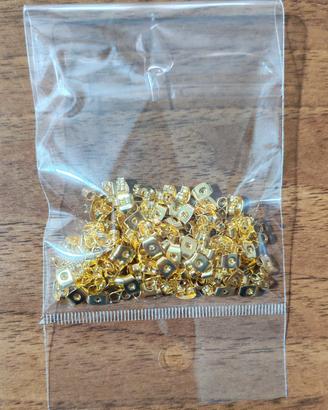 Fermagli oro per orecchini bigiotteria 