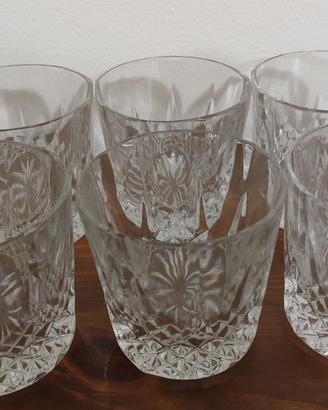 6 Bicchieri Whisky cristallo Bemia 9x8