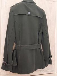 Giacca verde militare panno di lana perfetto stato