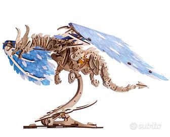 Puzzle 3D in legno "Il drago della tempesta"