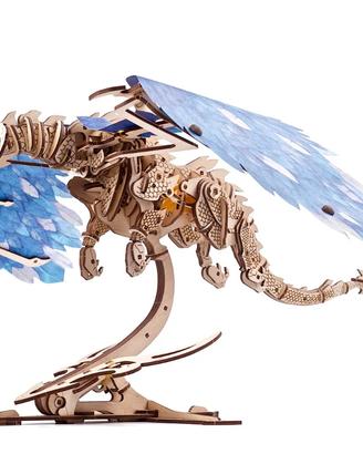 Puzzle 3D in legno "Il drago della tempesta"