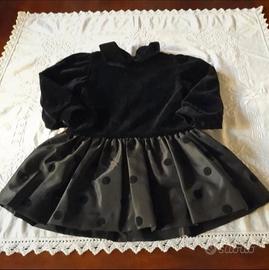 Vestitino in velluto nero 
Made in italy 
TG 18 24