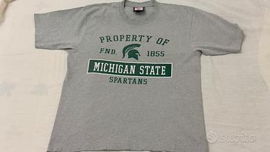 Michigan State Maglietta Grigia