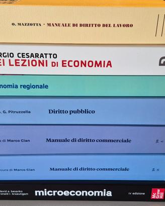 Libri testo universitari facoltà economia