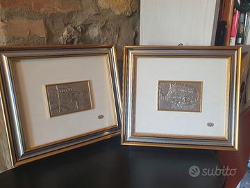 2 quadri in argento 925 autore Ranieri 