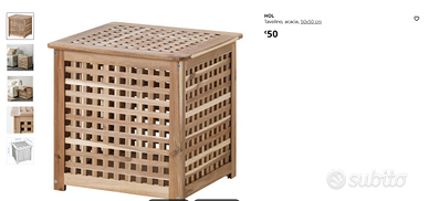 Tavolino Cubo Contenitore