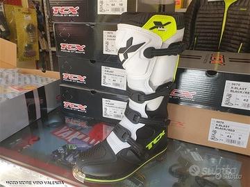 Stivali cross enduro boots tcx x-blast blk fluo