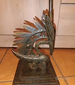 Statua vintage di Chi Wara - Figura maschile afric