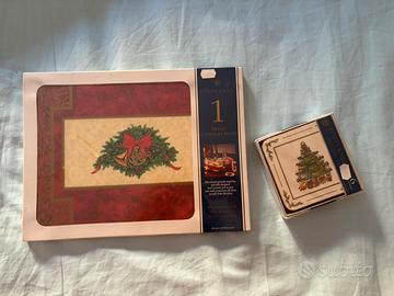 Set pimpernel Natale - sottopentola+sottobicchieri