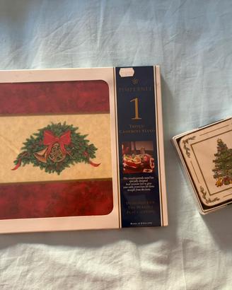 Set pimpernel Natale - sottopentola+sottobicchieri