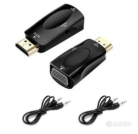Adattatore HDMI a VGA 2 pezzi con cavo Audio